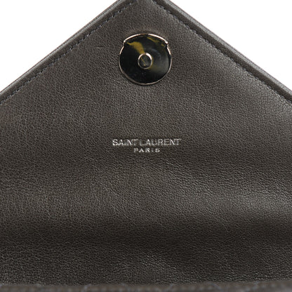 Saint Laurent Sheepskin Tri-Quilt Monogram Medium College Bag Dark Grey 6 of 8
