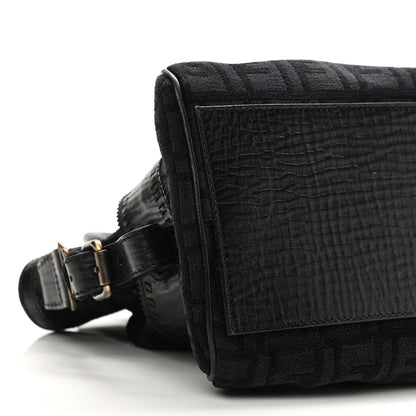 Fendi Velvet Zucca Small Bag De Jour Black 9 of 11