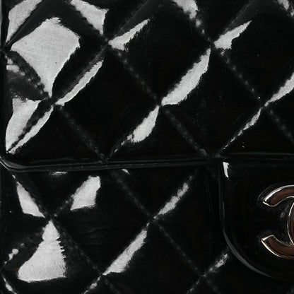 Chanel Patent Calfskin Quilted Mini Rectangular Flap Black 10 of 15