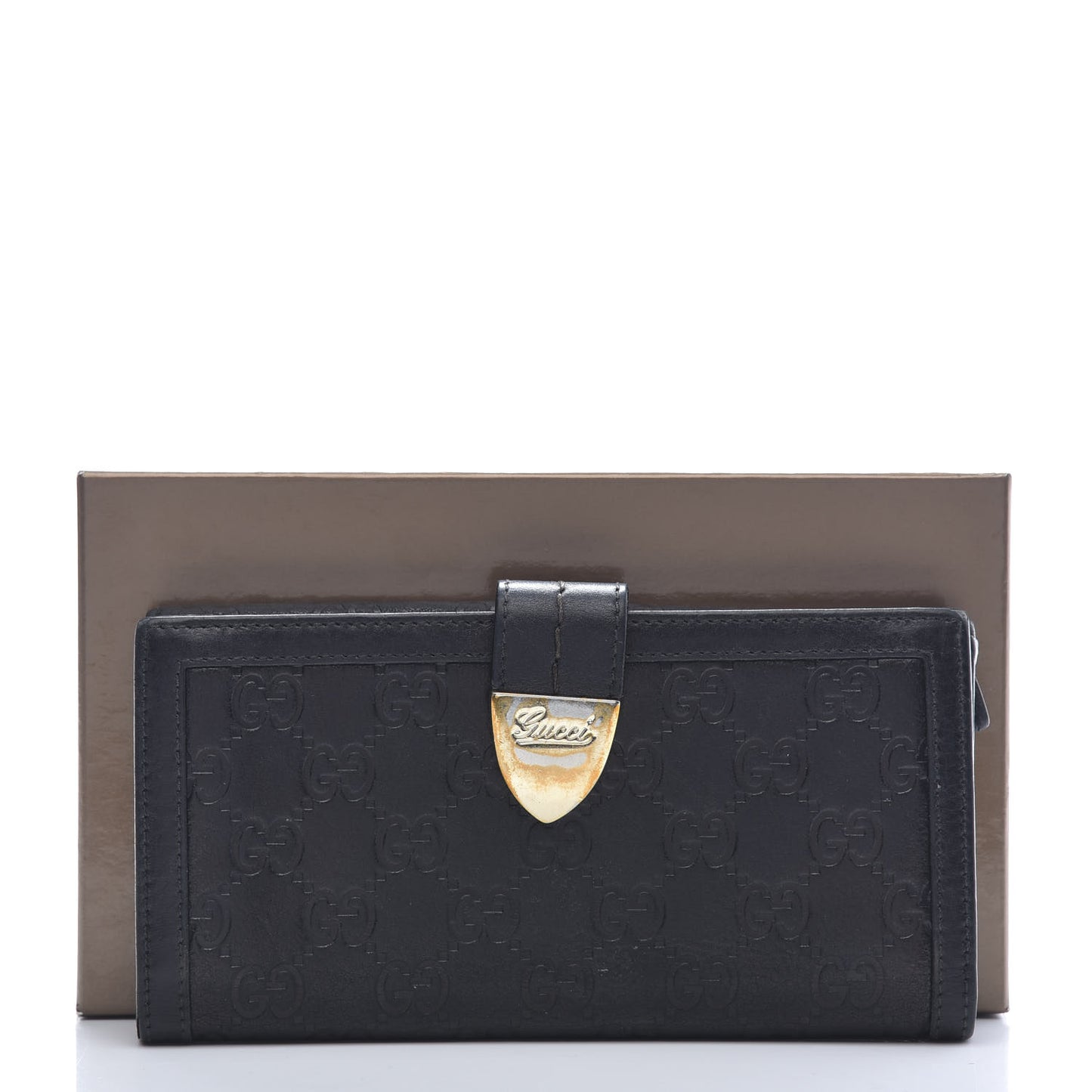 Guccissima Signoria Continental Wallet Black