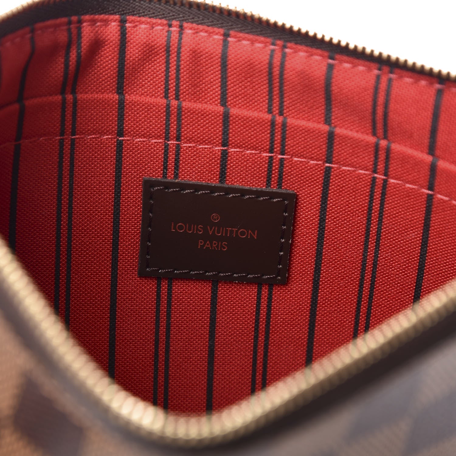 Louis Vuitton Damier Ebene Neverfull MM GM Pochette 6 of 9