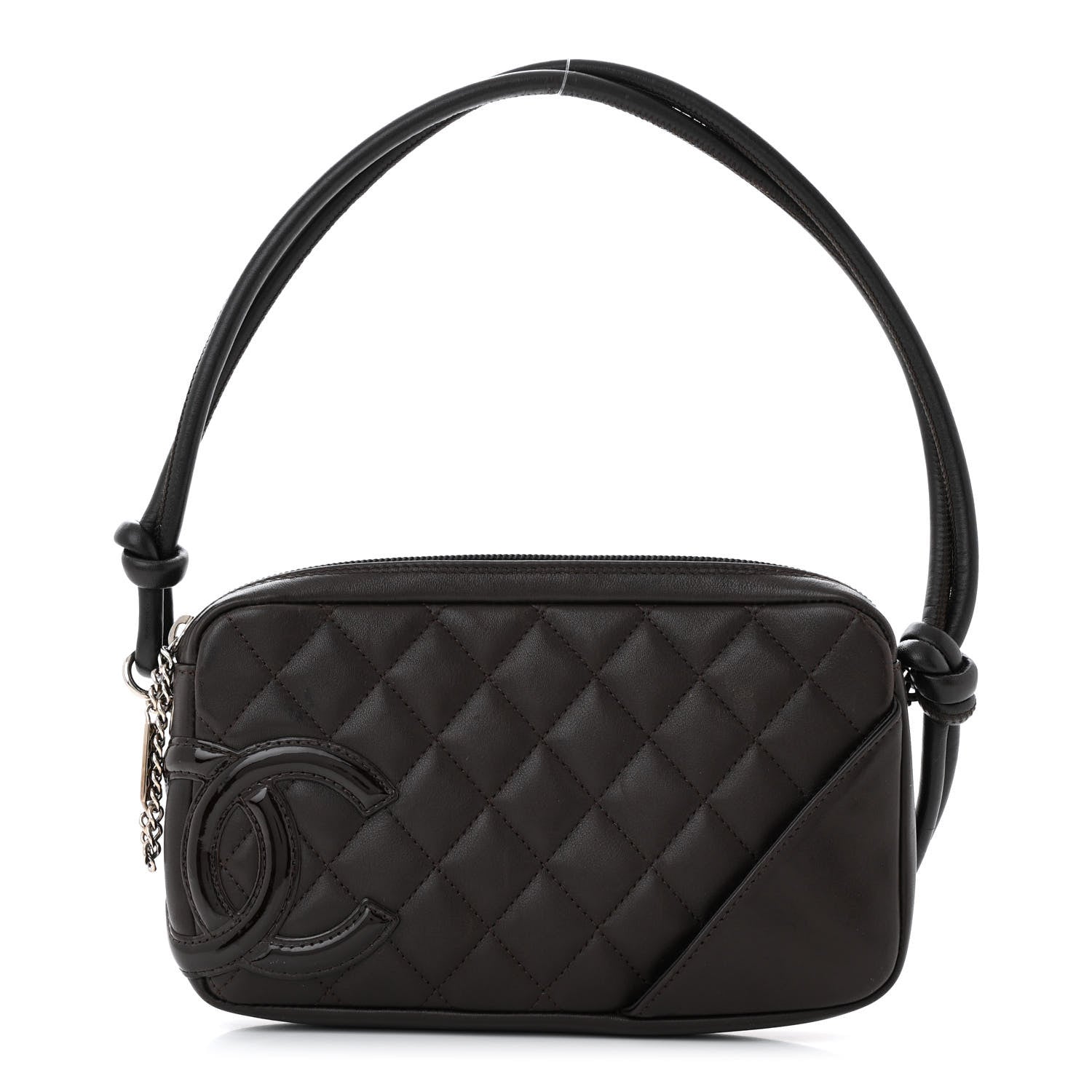 Chanel Calfskin Quilted Cambon Pochette Brown 1 of 11