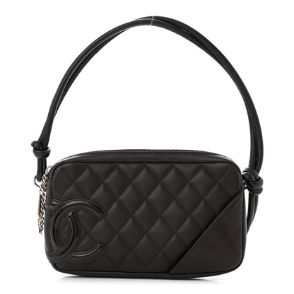 Chanel Calfskin Quilted Cambon Pochette Brown 1 of 11