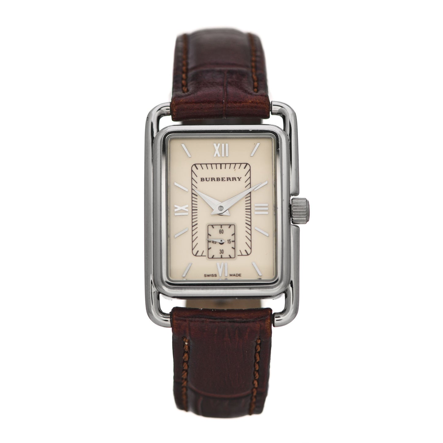 Stainless Steel Calfskin 23mm Quartz Watch Ivory BU1216
