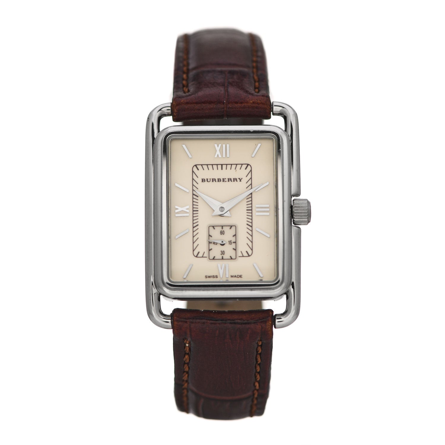 Burberry Stainless Steel Calfskin 23mm Quartz Watch Ivory BU1216 1 of 4