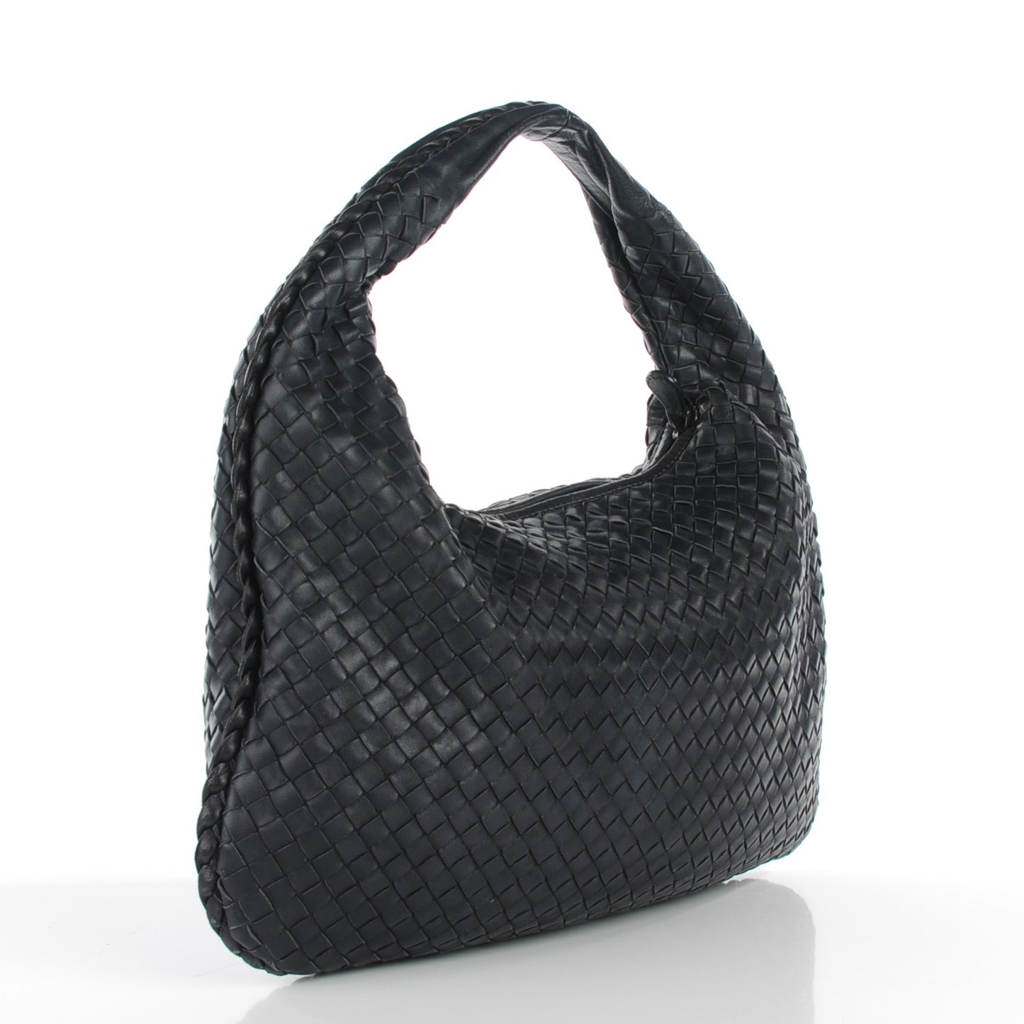 Nappa Intrecciato Medium Veneta Hobo Tourmaline
