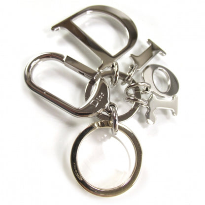 Christian Dior Crystal Key Chain Bag Charm Silver 7 of 9