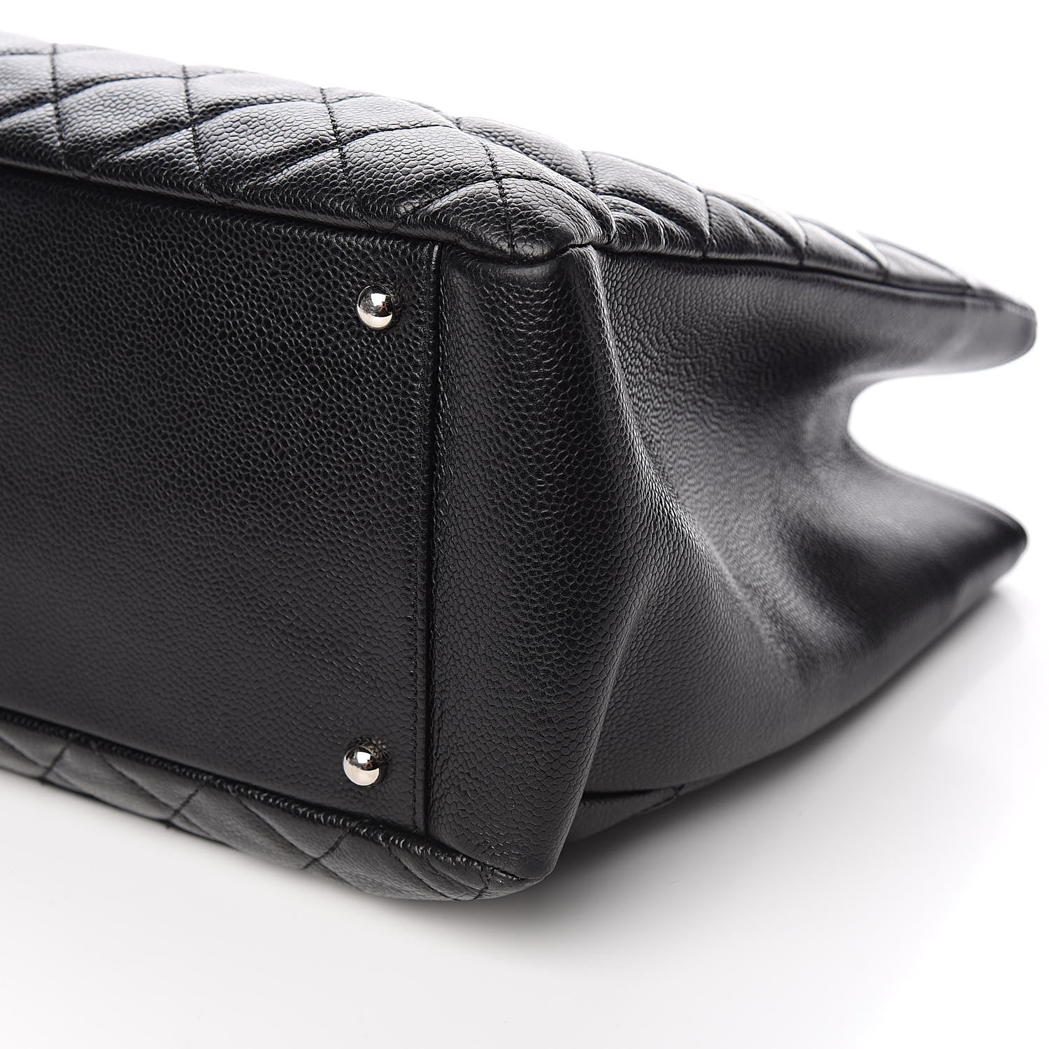 Chanel Caviar Quilted XL Grand Shopping Tote GST Black 9 of 10