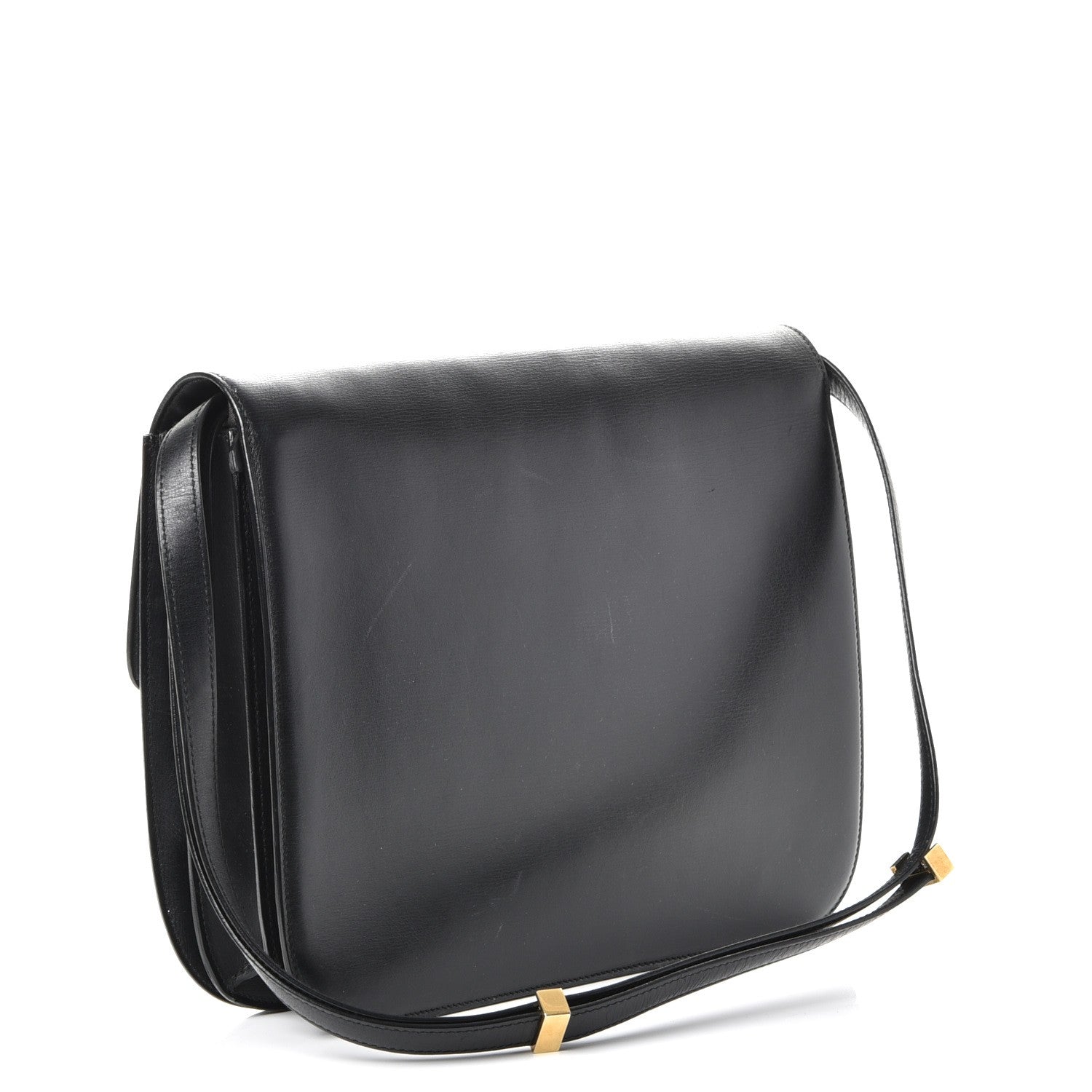 Celine Liege Calfskin Large Classic Box Flap Bag Black 3 of 11