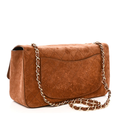 Chanel Suede Calfskin Small Souplissimo Maxi Flap Camel 3 of 11