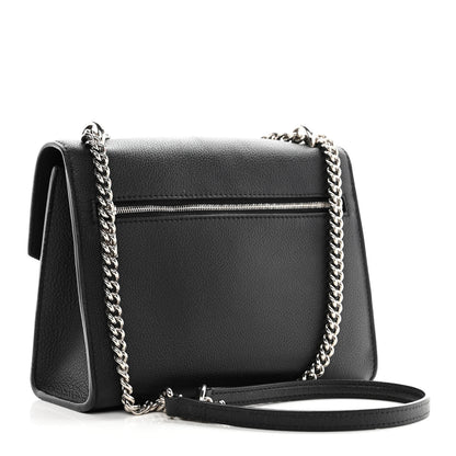 Louis Vuitton Soft Calfskin Mylockme Chain Bag BB Black 3 of 14