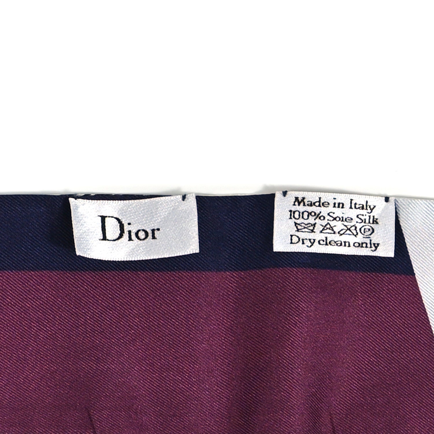 Christian Dior Silk ABCDior "W" Mitzah Scarf 3 of 3