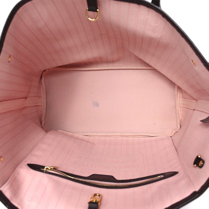 Louis Vuitton Damier Ebene Neo Neverfull MM Rose Ballerine 6 of 13