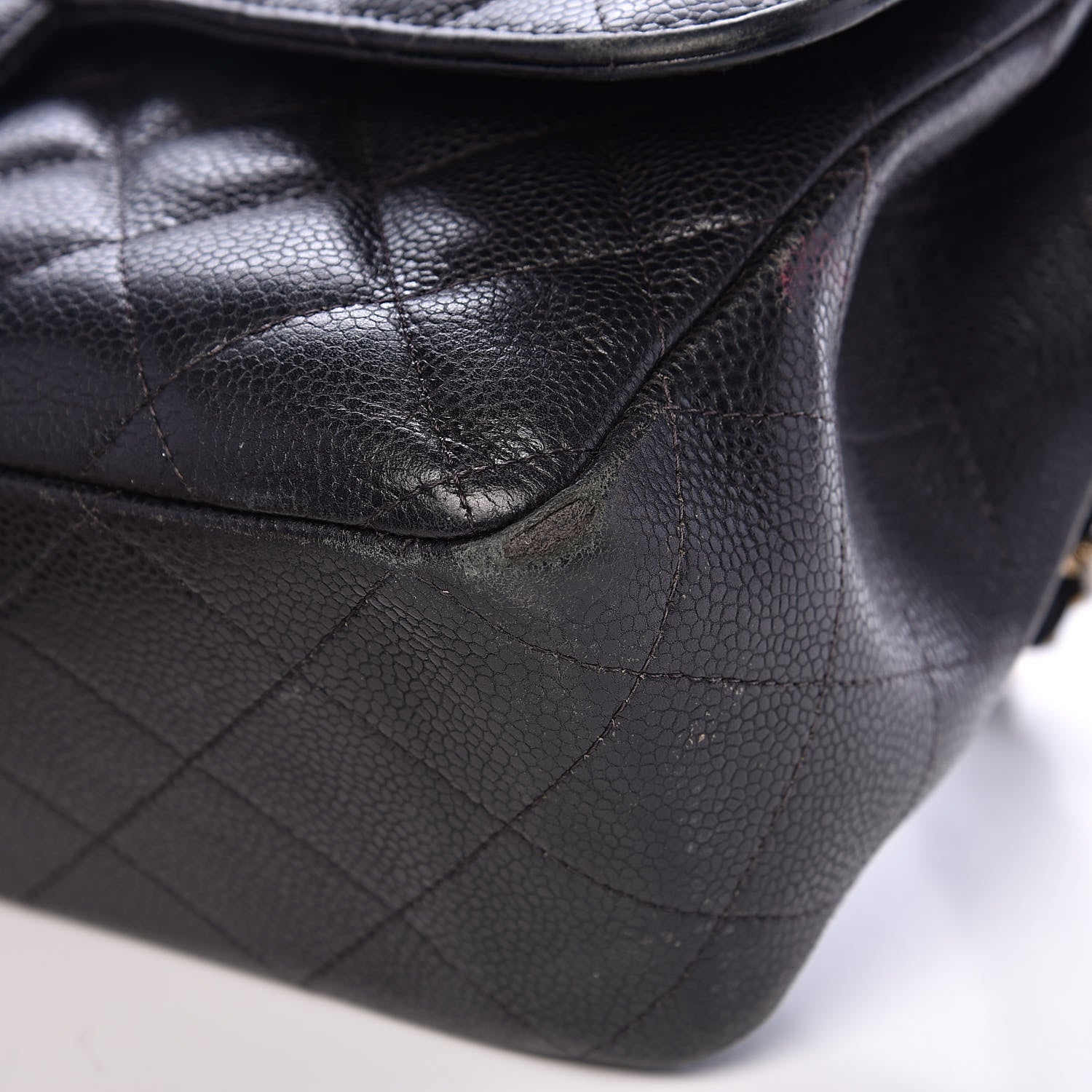 Chanel Caviar Quilted Jumbo Double Flap Black 14 of 24
