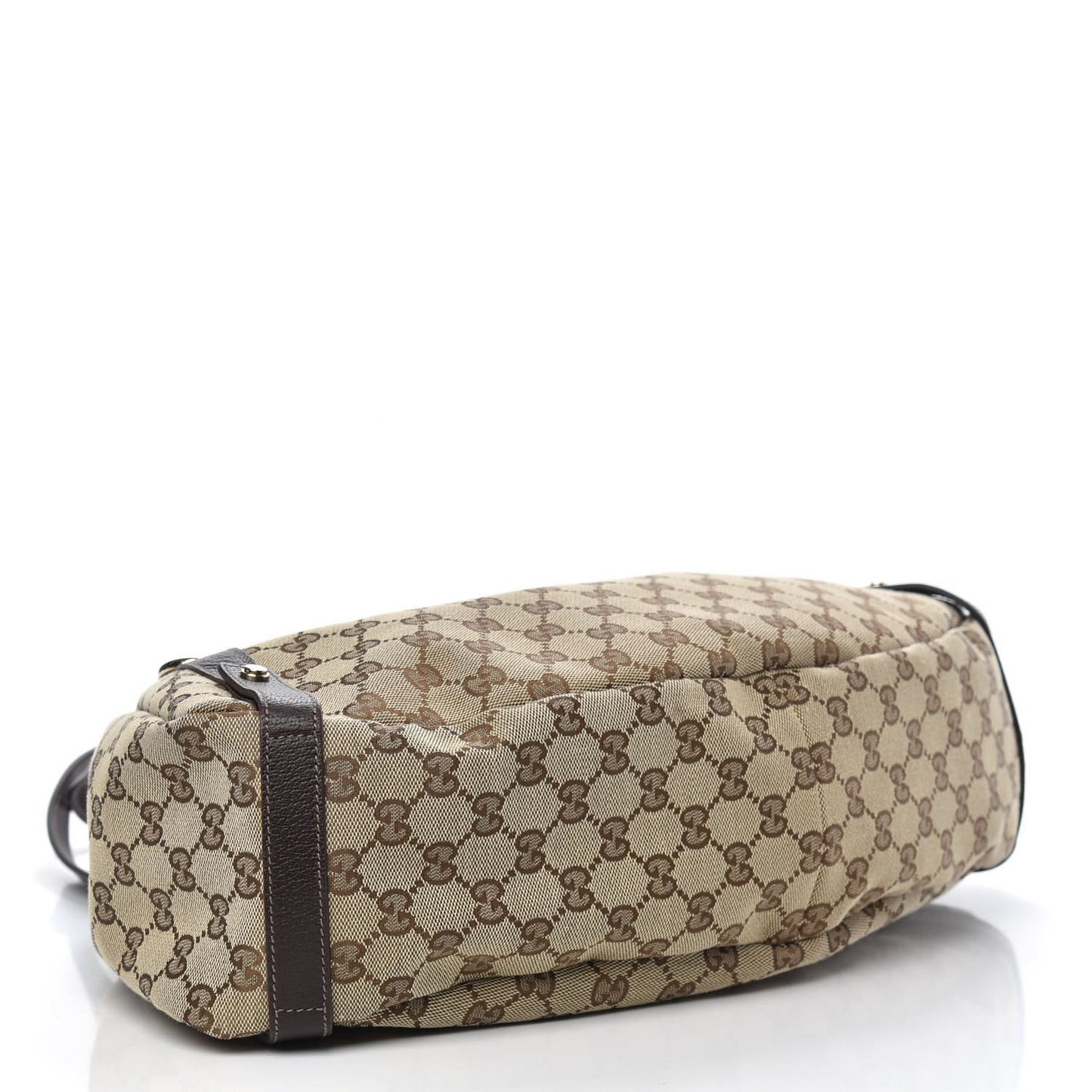 Monogram Medium Abbey Shoulder Bag Dark Brown