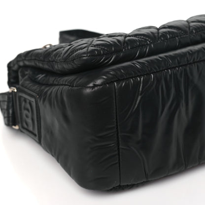 Chanel Nylon Small Coco Cocoon Messenger Bag Black 8 of 11