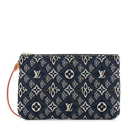 Louis Vuitton Jacquard Since 1854 Neverfull MM GM Pochette Blue 1 of 18