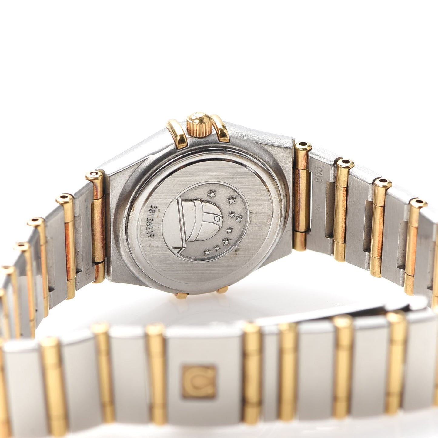 Stainless Steel 18K Yellow Gold 25mm Constellation Quartz Watch White 1272.30.00
