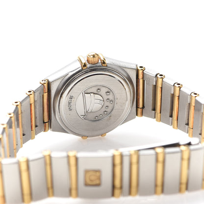 Omega Stainless Steel 18K Yellow Gold 25mm Constellation Quartz Watch White 1272.30.00 5 of 6