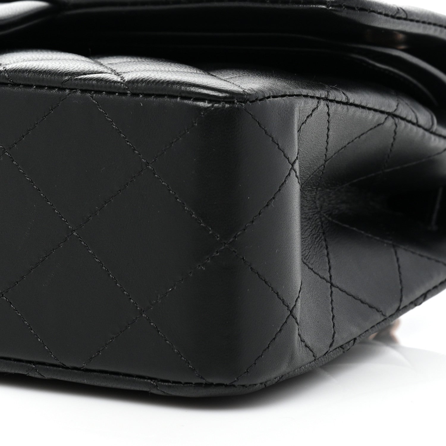 Chanel Lambskin Quilted Small Double Flap Black 8 of 10
