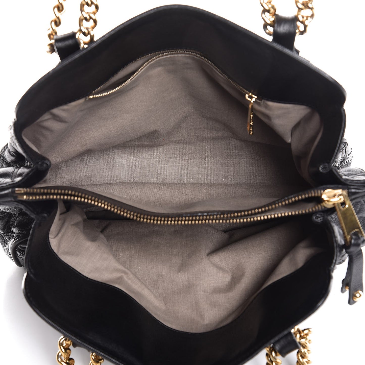 Calfskin Mix Quilted East West Virna Black