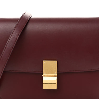 Celine Box Calfskin Medium Classic Box Flap Bag Burgundy 8 of 12