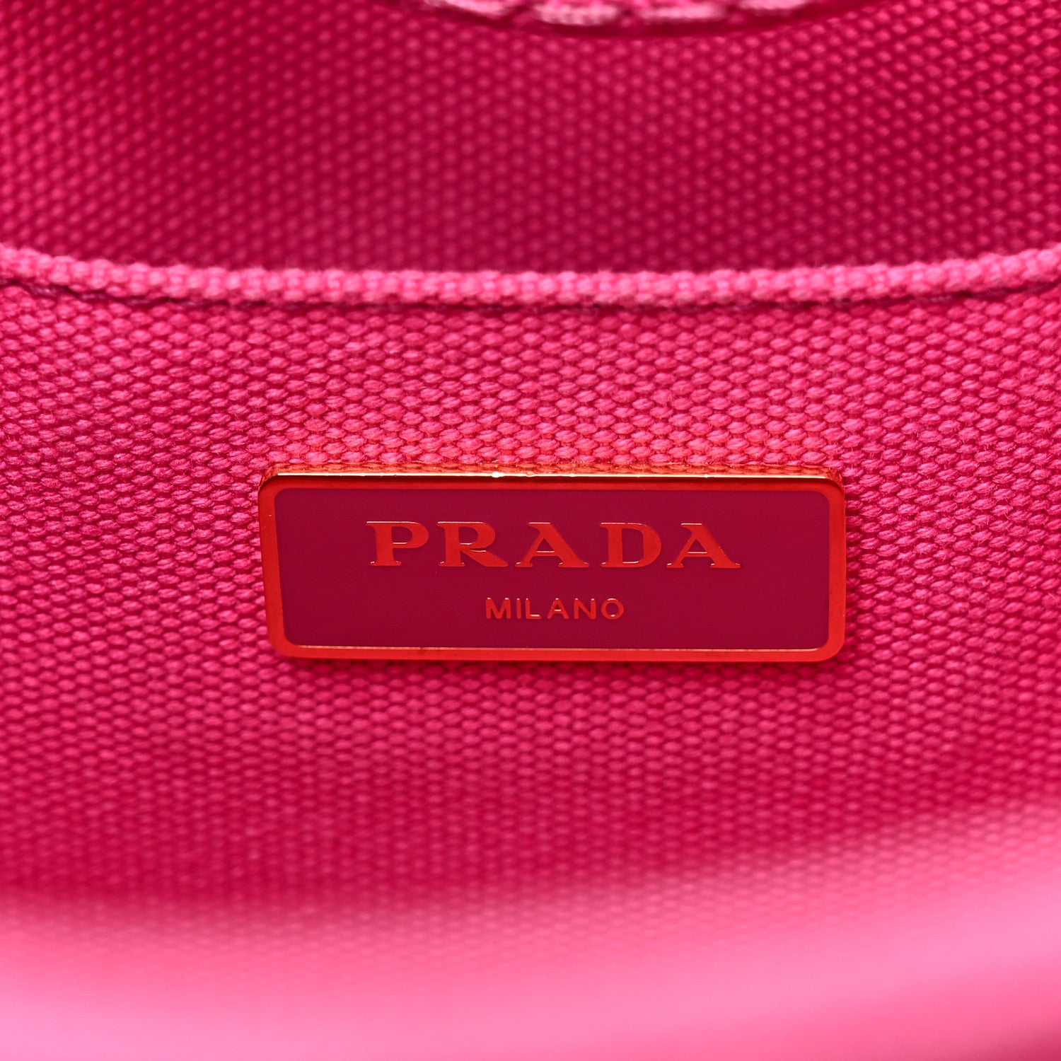 Prada Canapa Small Logo Tote Fuxia 6 of 12