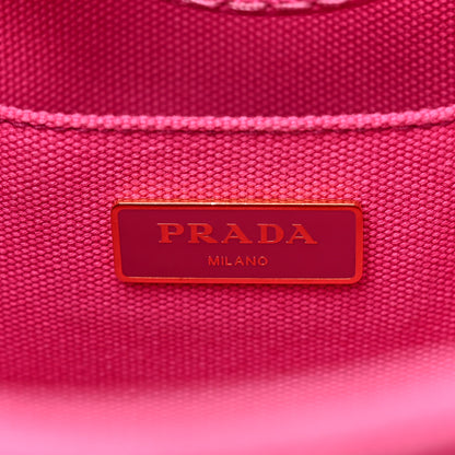 Prada Canapa Small Logo Tote Fuxia 6 of 12