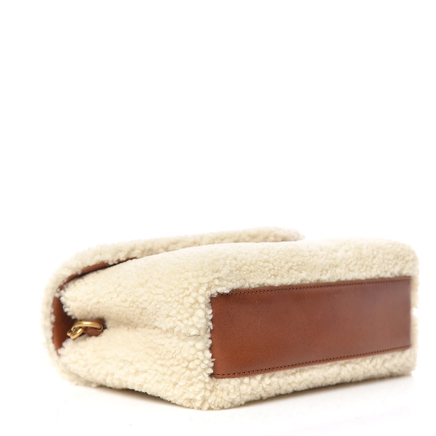 Shearling Toy Loulou Shoulder Bag Natural