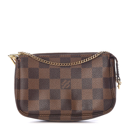 Louis Vuitton Damier Ebene Mini Pochette Accessories 1 of 8