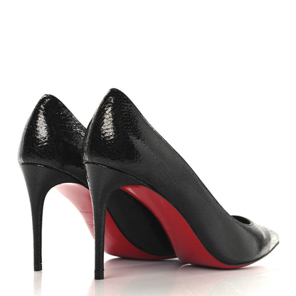 Christian Louboutin Laminated Calfskin Specchio So Kate 85 Pumps 39 Black 5 of 8