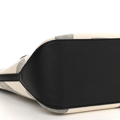 Hermes Swift H Canvas Cabas H En Biais 40 Black Ecru 8 of 9