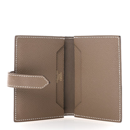 Hermes Epsom Bearn Card Holder Wallet Etoupe 5 of 13