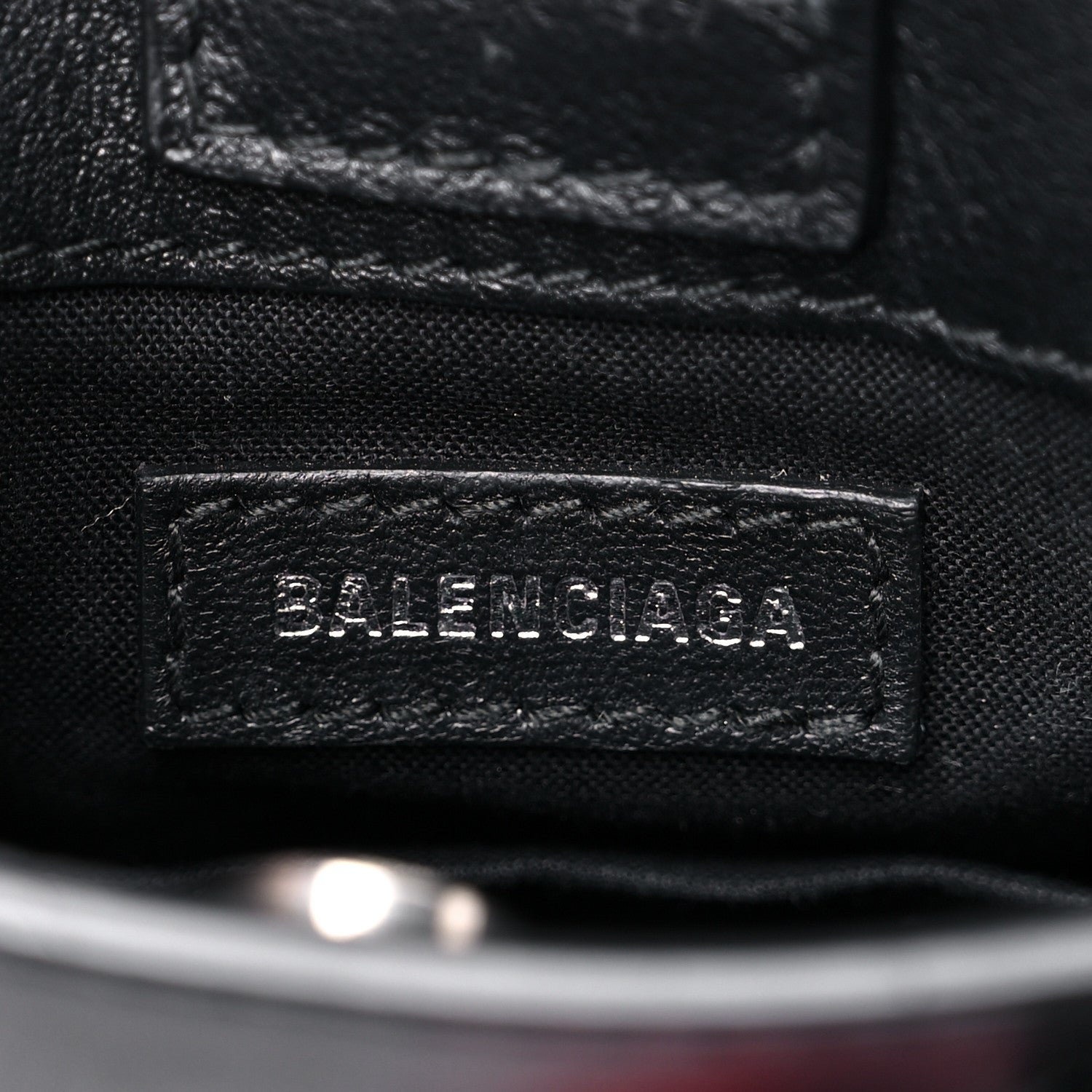 Balenciaga Calfskin Hello Kitty Phone Holder Bag Black 6 of 14