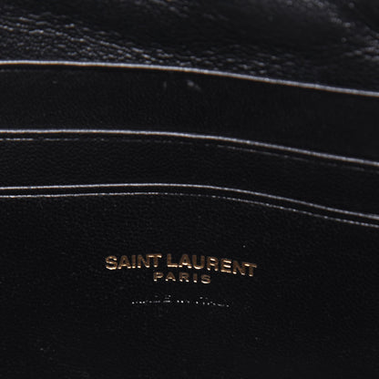 Saint Laurent Grain De Poudre Matelasse Monogram Mini Lou Camera Bag Pebble 6 of 14