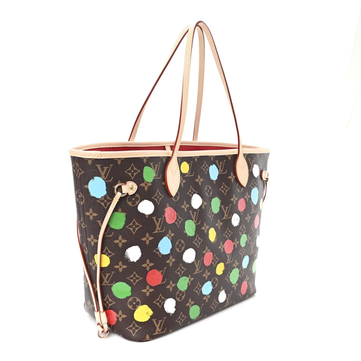 LV X YK Monogram Dots Neverfull MM