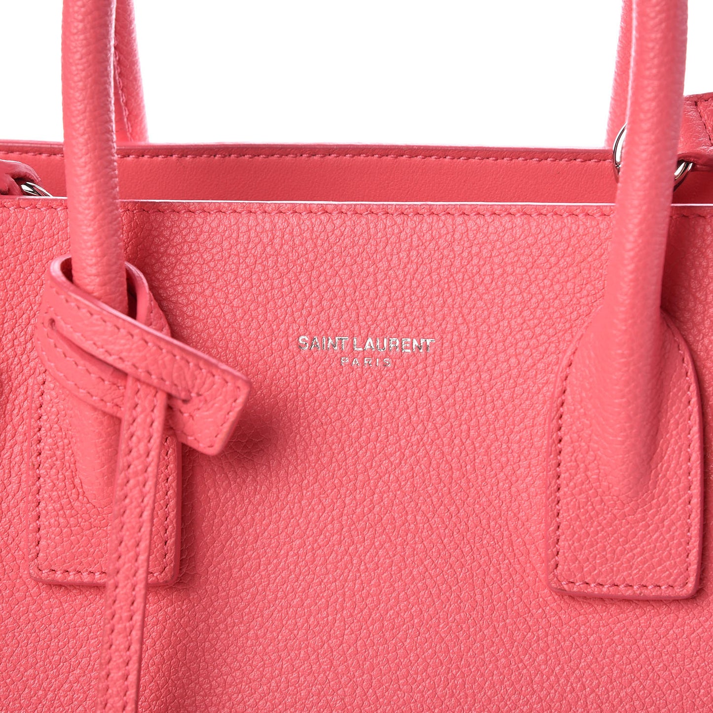 Grained Calfskin Baby Sac De Jour Rose Clair