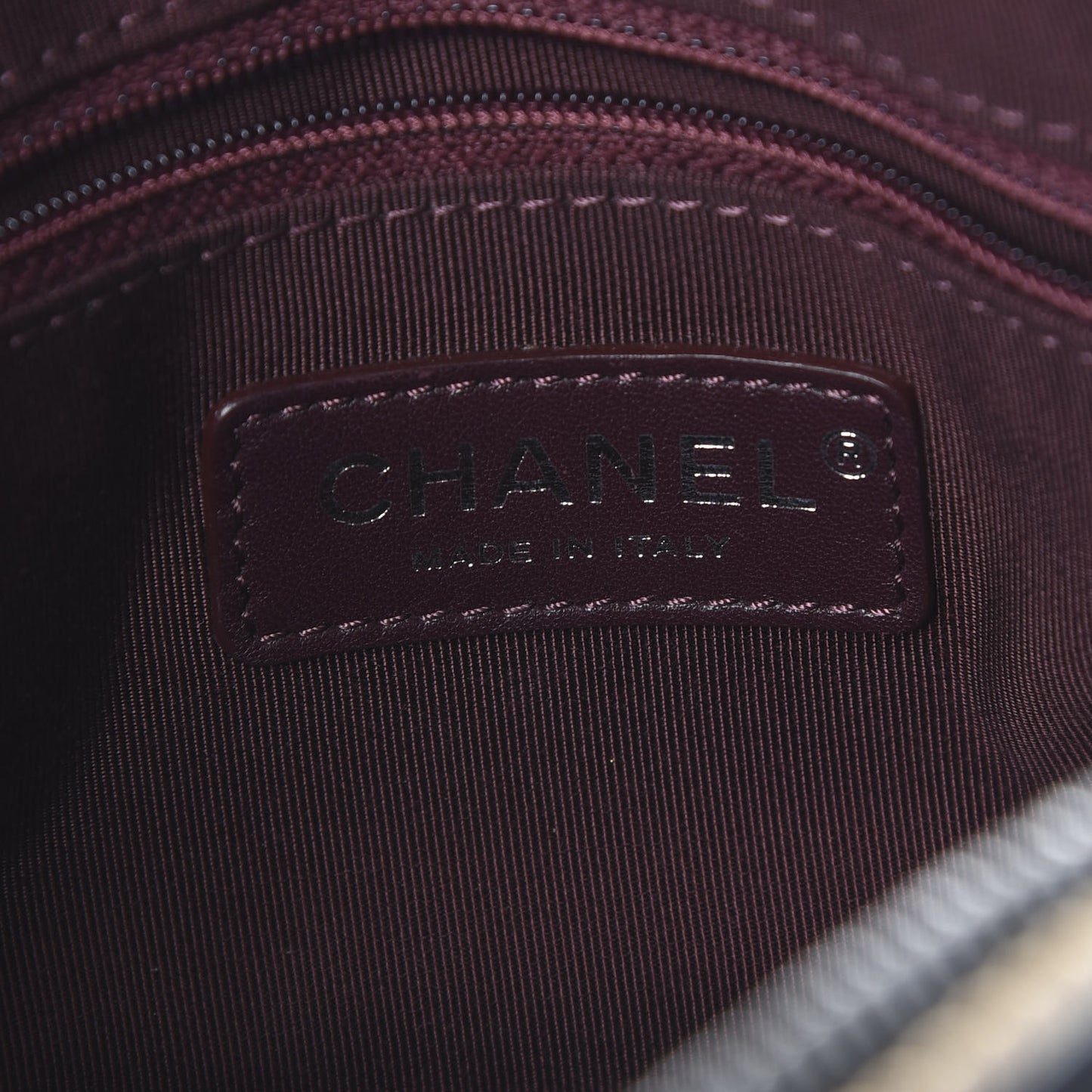 Lambskin Quilted Small Ballerine Camera Case Black Beige