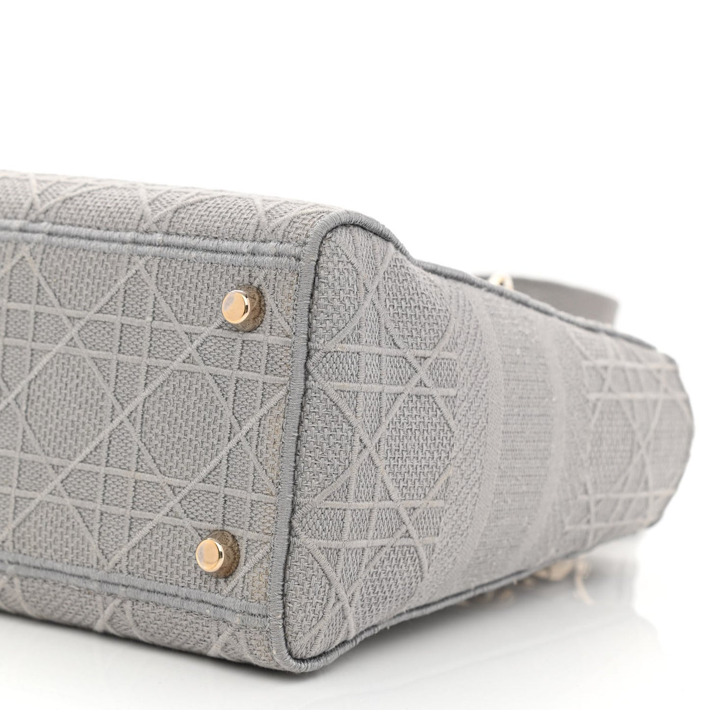 Canvas Embroidered Cannage Medium Lady D-Lite Gray
