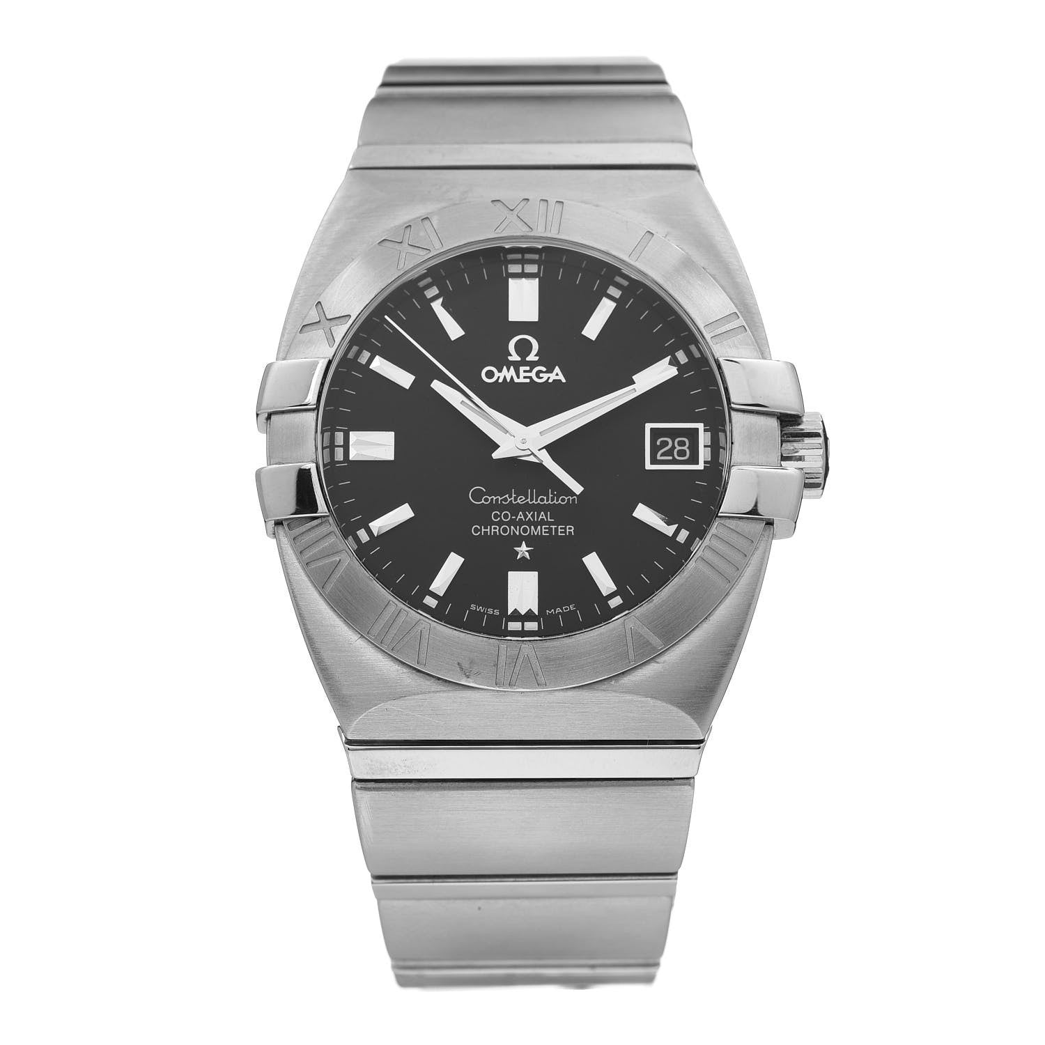 Omega Stainless Steel 35mm Constellation Double Eagle Automatic Watch Black 1501.51 1 of 6