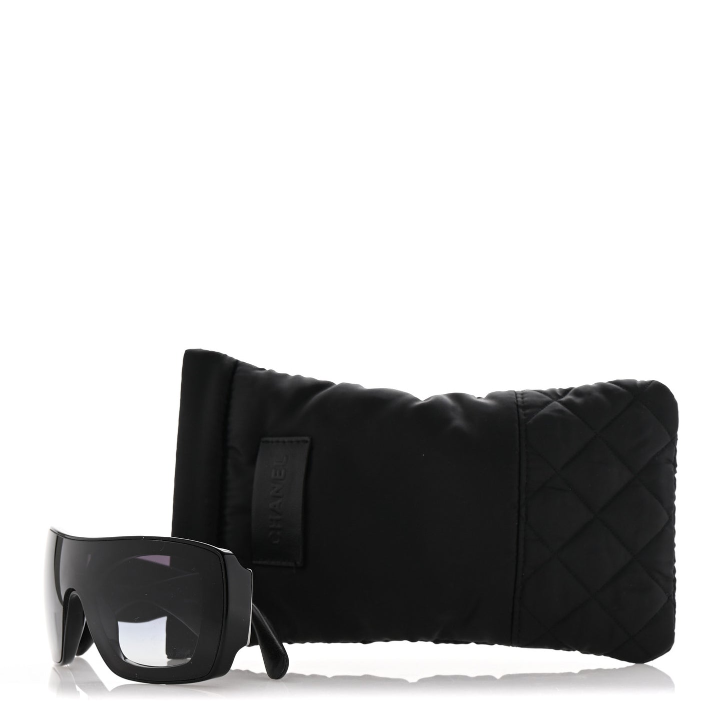 Lambskin Shield Quilted Sunglasses 71267 Black