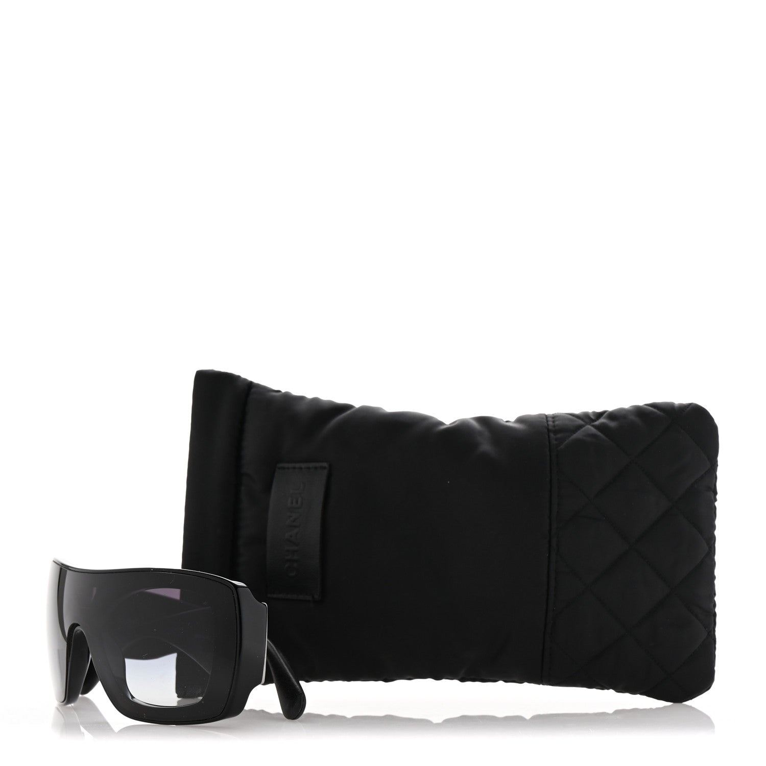 Chanel Lambskin Shield Quilted Sunglasses 71267 Black 7 of 7