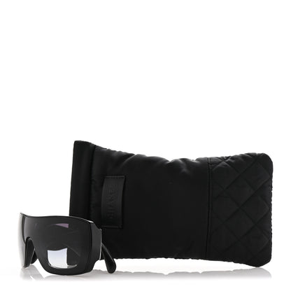 Chanel Lambskin Shield Quilted Sunglasses 71267 Black 7 of 7