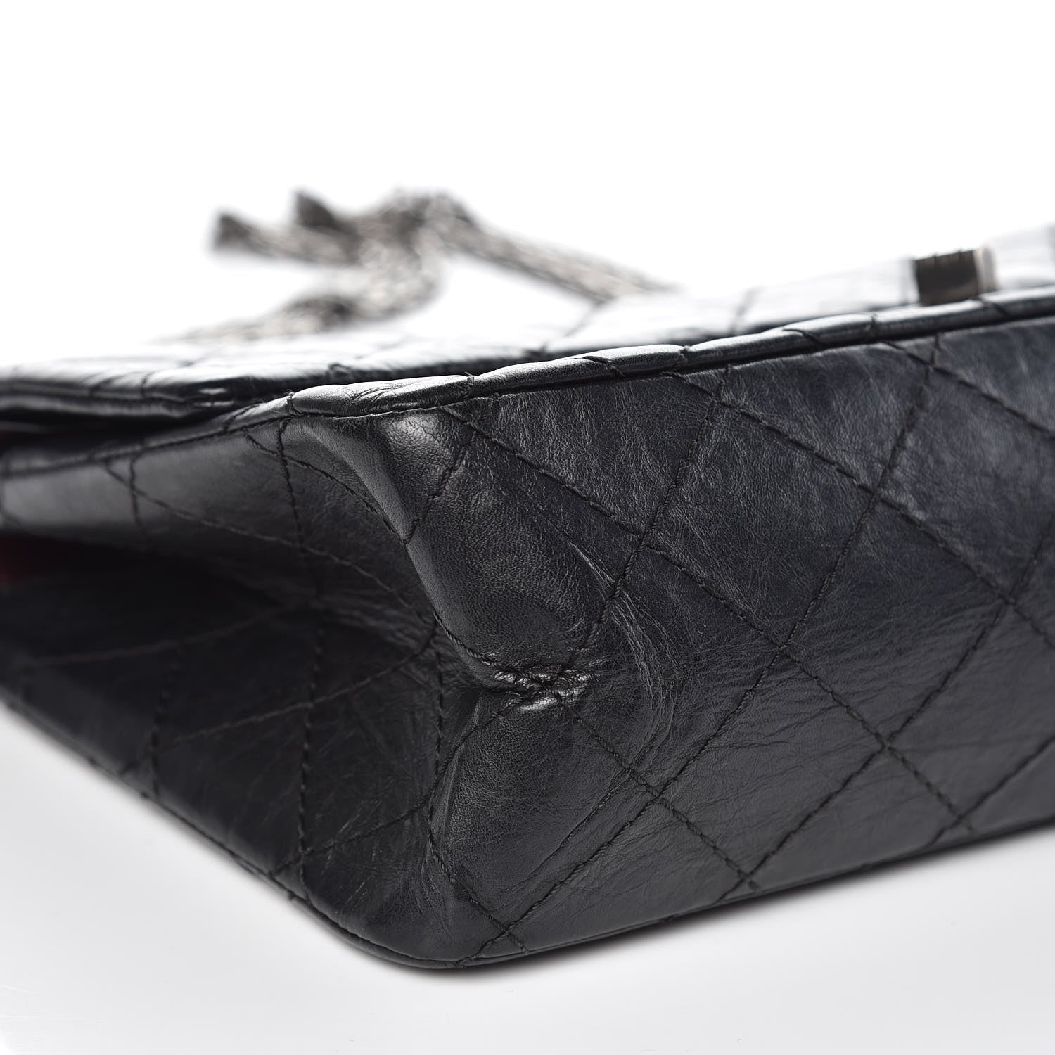 Chanel Aged Calfskin Quilted 2.55 Reissue 226 Flap Black 9 of 13