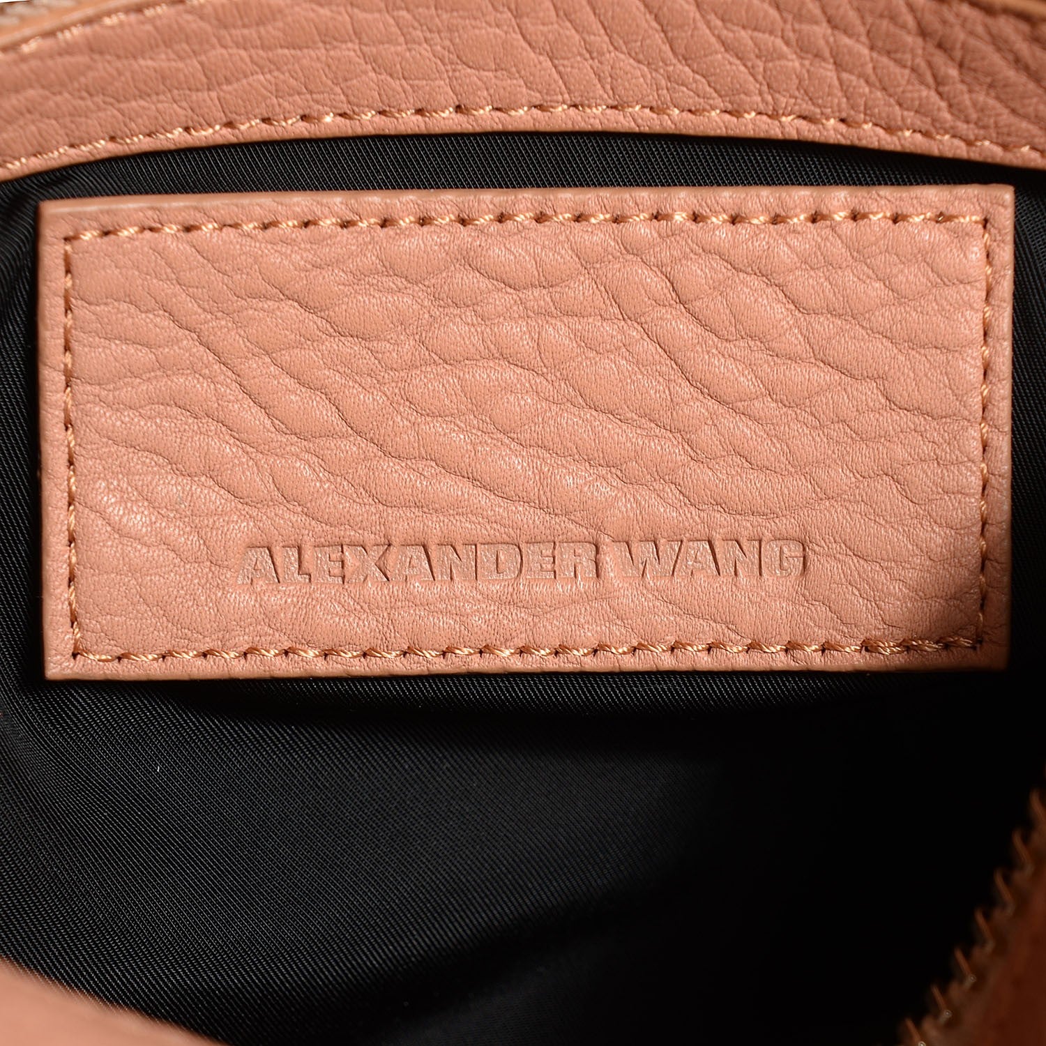 Alexander Wang Pebbled Lambskin Rocco Tan Pale Gold Hardware 6 of 10