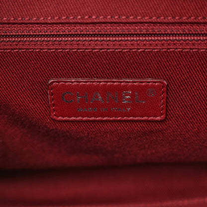 Chanel Canvas Deauville Small Bowling Bag Red 6 of 9