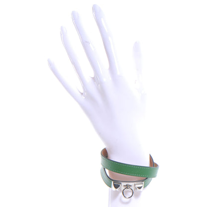 Hermes Chamonix Rivale Double Tour Bracelet Medium Vert Bengale 2 of 7
