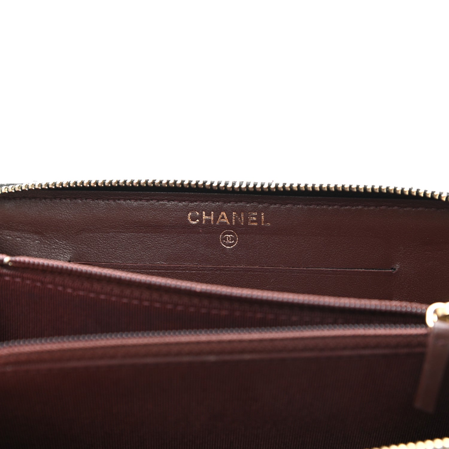 Chanel Caviar Quilted Small Zip Around Wallet Black 6 of 10