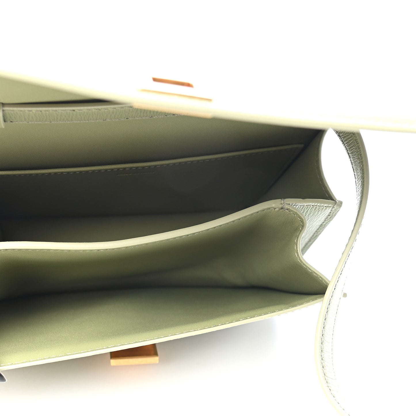 Liege Calfskin Teen Classic Box Flap Bag Sage
