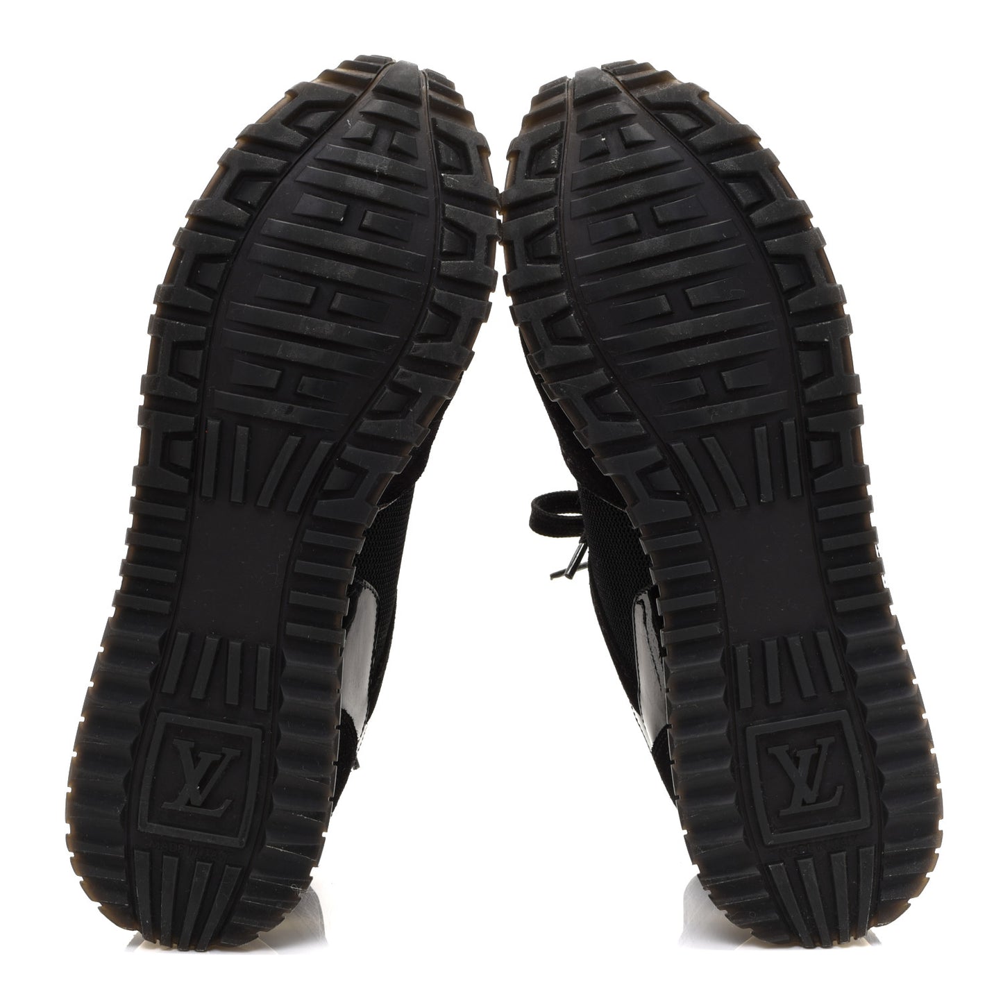 Suede Monogram Run Away Sneakers 38.5 Black